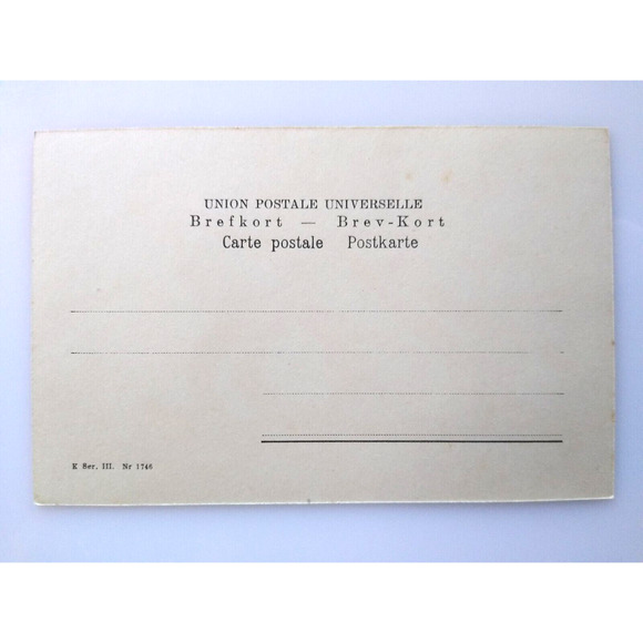 Easter Witch Postcard Fantasy Glad Pask Sitting In Birds Nest On Eggs Sweden - Picture 3 of 3